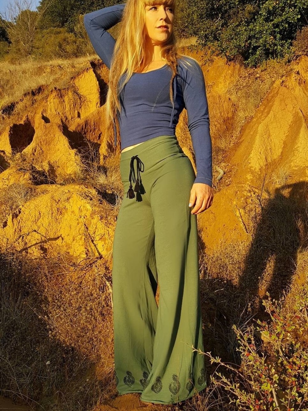 Wonderstruck Pants - Handmade, organic, wide leg pants